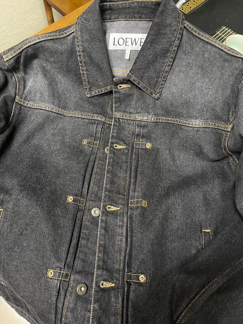 Loewe Loewe Black and gray denim jacket Size US XS / EU 42 / 0 - 1 Thumbnail