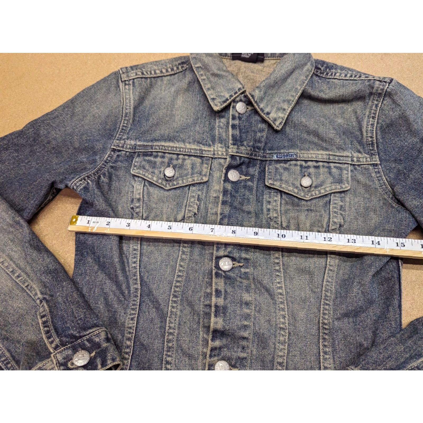 Diesel Diesel Jacket Denim Size M Distressed Dark Wash Pockets Womens Casual Regular Color Blue Denim Jacket Womens Pocket Distressed 90s Inspired Size M / US 6-8 / IT 42-44 - 5 Thumbnail