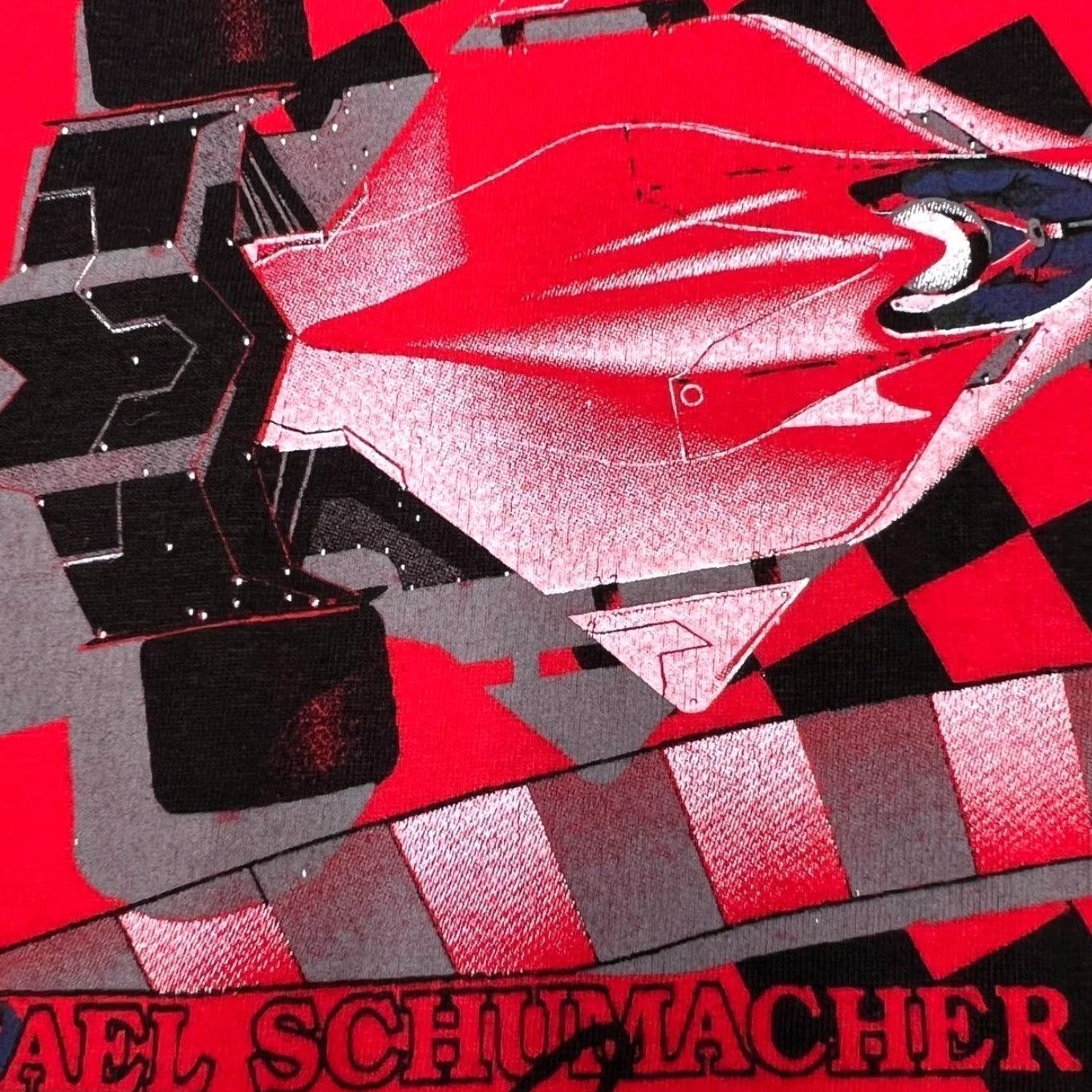 Champion VINTAGE Michael Schumacher “Formula 1 Champion” T-Shirt Red Large XL Boys/Mens Logo Graphic Print Formulation Size US L / EU 52-54 / 3 - 5 Thumbnail