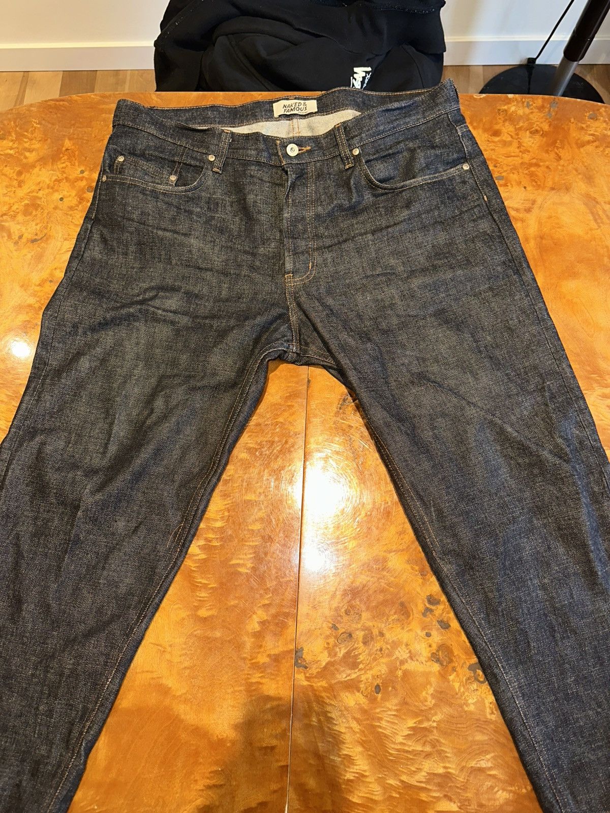 Naked & Famous Naked & Famous Size 38 Easy Guy Red Gradient Core Selvedge Size US 38 / EU 54 - 2 Thumbnail