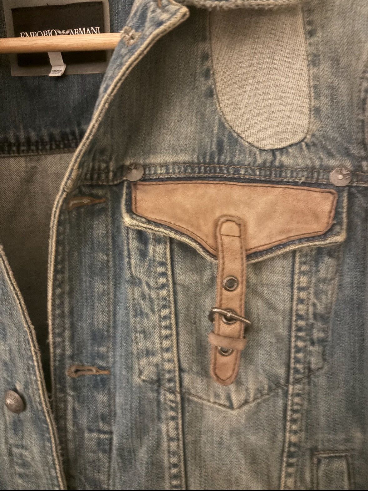 Emporio Armani Armani Vintage Denim Jacket Size US S / EU 44-46 / 1 - 2 Thumbnail
