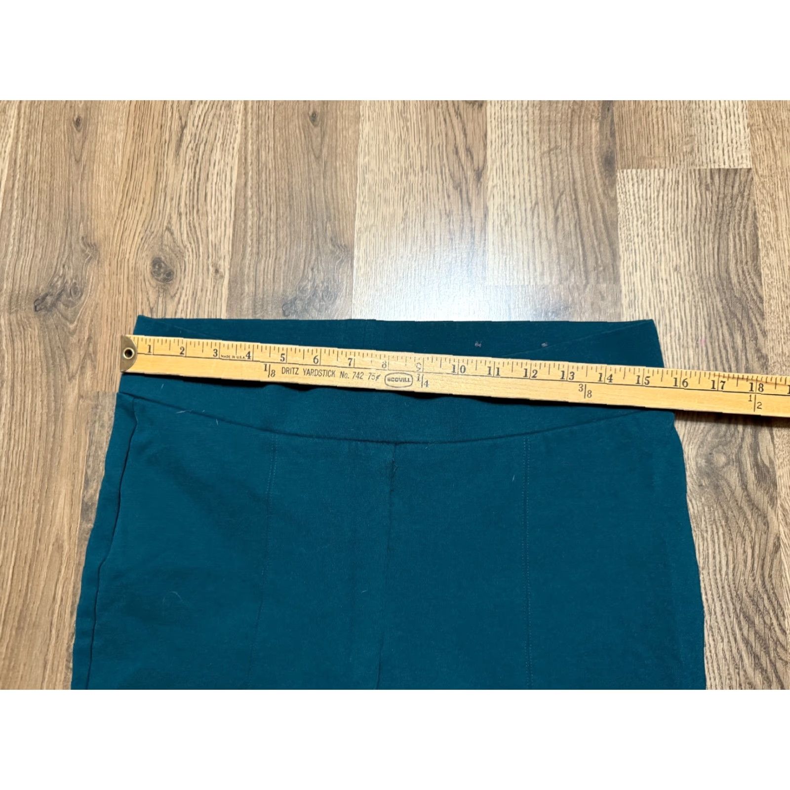 Vintage Christopher Banks Pants Women's Medium Green Pull On Pants Signature Slimming Size 32" / US 10 / IT 46 - 7 Thumbnail