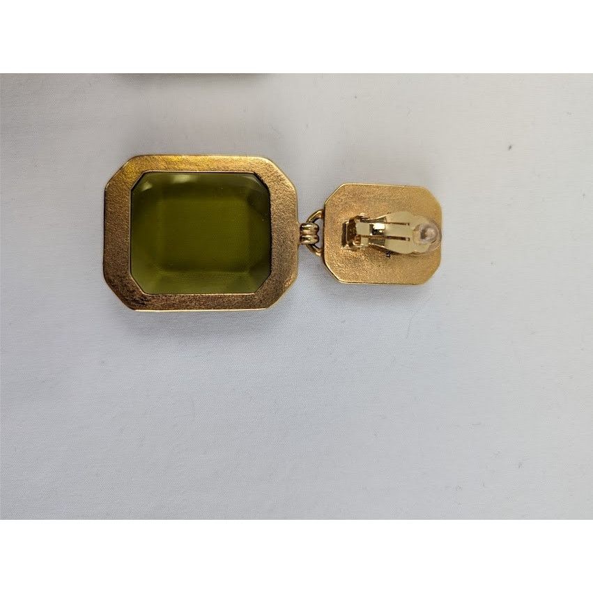 Saint Laurent Paris o1rshd1 Size: OS / Octagon Earring in Metal and Resin Multi Size ONE SIZE - 7 Thumbnail