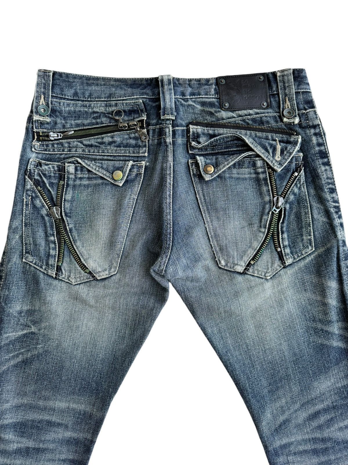 semanticdesign ⚡️⚡️Vintage Semantic Design Distressed Super Flare Jeans Size US 33 - 7 Thumbnail