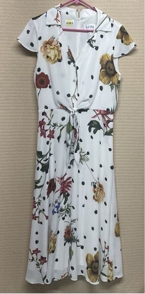 Joseph Ribkoff Joseph Ribkoff Dots Floral TeaFit &Flare Midi Dress Women 12 Size XL / US 12-14 / IT 48-50 - 9 Thumbnail