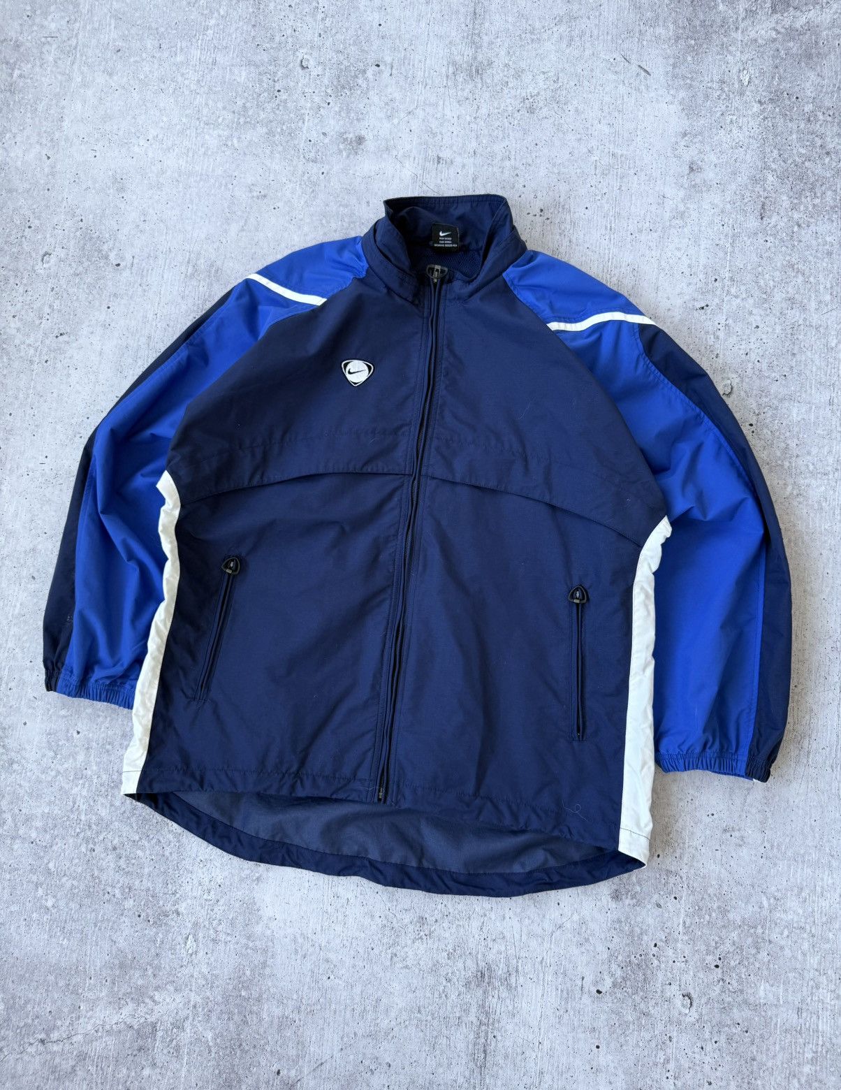 Vintage Nike Team Vintage Y2K Swoosh Logo Blue Jacket Size US M / EU 48-50 / 2 - 3 Thumbnail