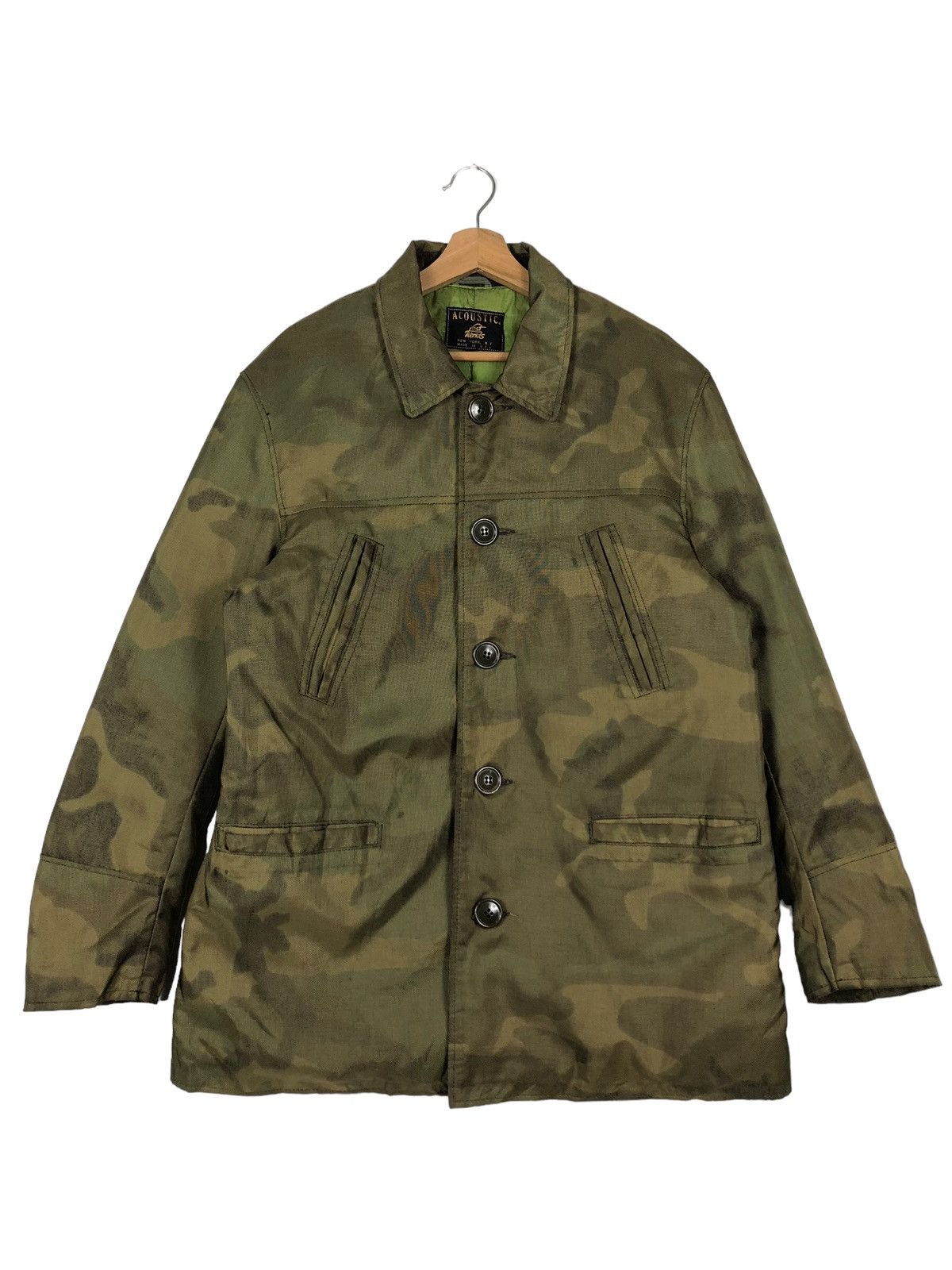Vintage 🔥50’s Vintage Made in USA Acoustic Camo Inspector Chore Size US L / EU 52-54 / 3 - 1 Thumbnail