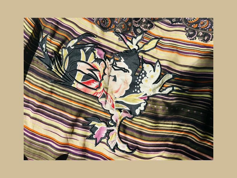 Kenzo KENZO Silk embroidered skirt Size 25" / US 0 / IT 36 - 5 Thumbnail
