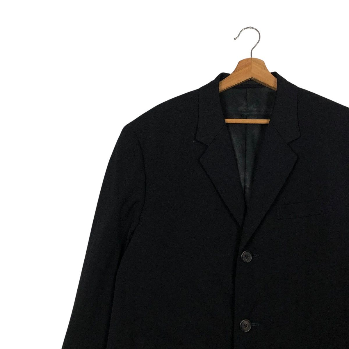 Yohji Yamamoto 🔥ICONIC RICH BLACK WOOL LONG JACKET Y’S FOR MEN JACKET Size US S / EU 44-46 / 1 - 7 Thumbnail
