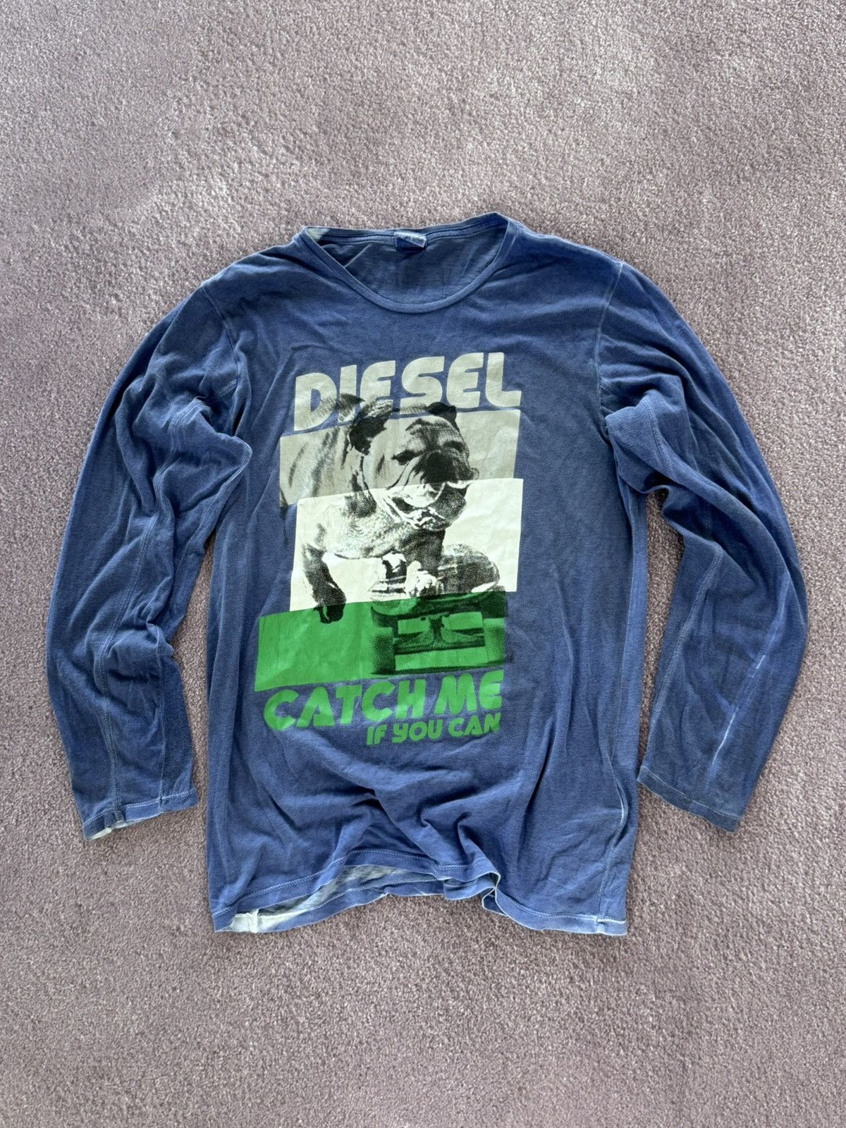 Diesel Hysteric Glamour Style Y2K Diesel Overprint Long Sleeve Size US M / EU 48-50 / 2 - 1 Thumbnail