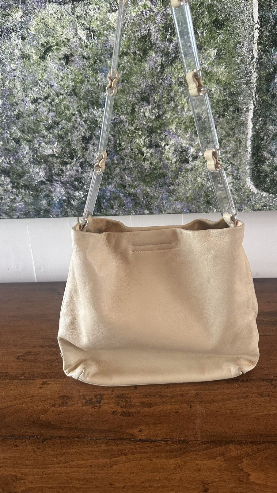 Prada Vintage Prada Shoulder Bag beige Size ONE SIZE - 4 Thumbnail