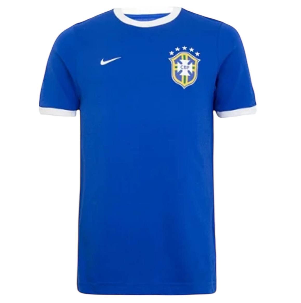 Nike 2006/08 BRAZIL RARE AWAY SOCCER JERSEY FOOTBALL SHIRT NIKE M Size US M / EU 48-50 / 2 - 1 Thumbnail