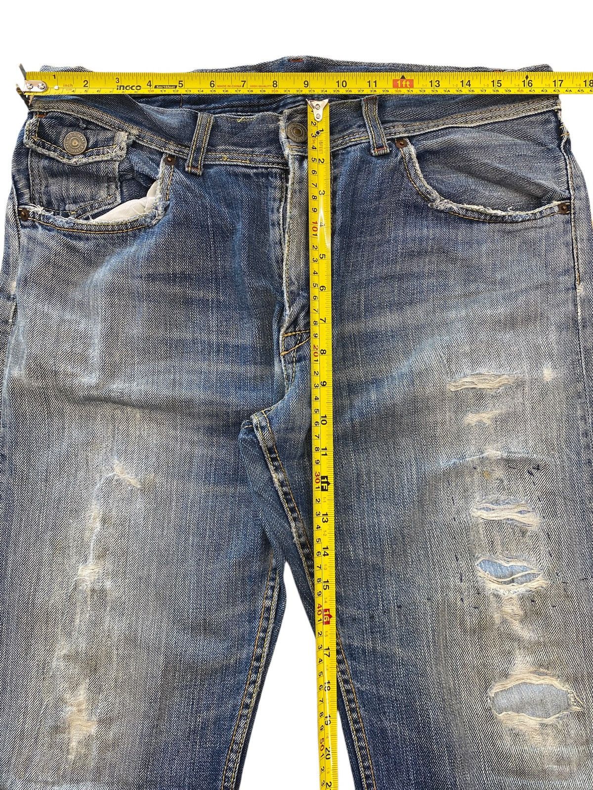 Japanese Brand Japanese Brand Faded Wash Patches Straight Leg Style Jeans Size US 34 / EU 50 - 6 Thumbnail