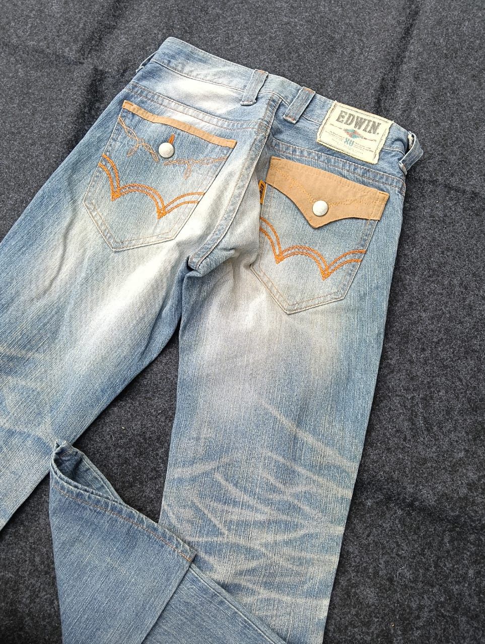 Edwin 🔥 EDWIN Flare Faded – Rugged Vintage Look Size US 30 / EU 46 - 10 Thumbnail