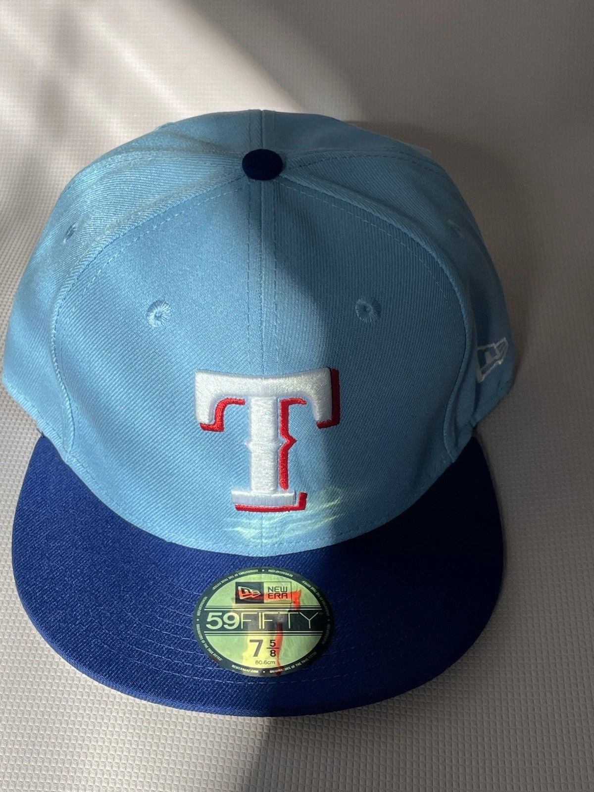 New Era Texas Rangers Light Blue/Royal On-Field 59FIFTY Fitted Hat Size ONE SIZE - 2 Thumbnail