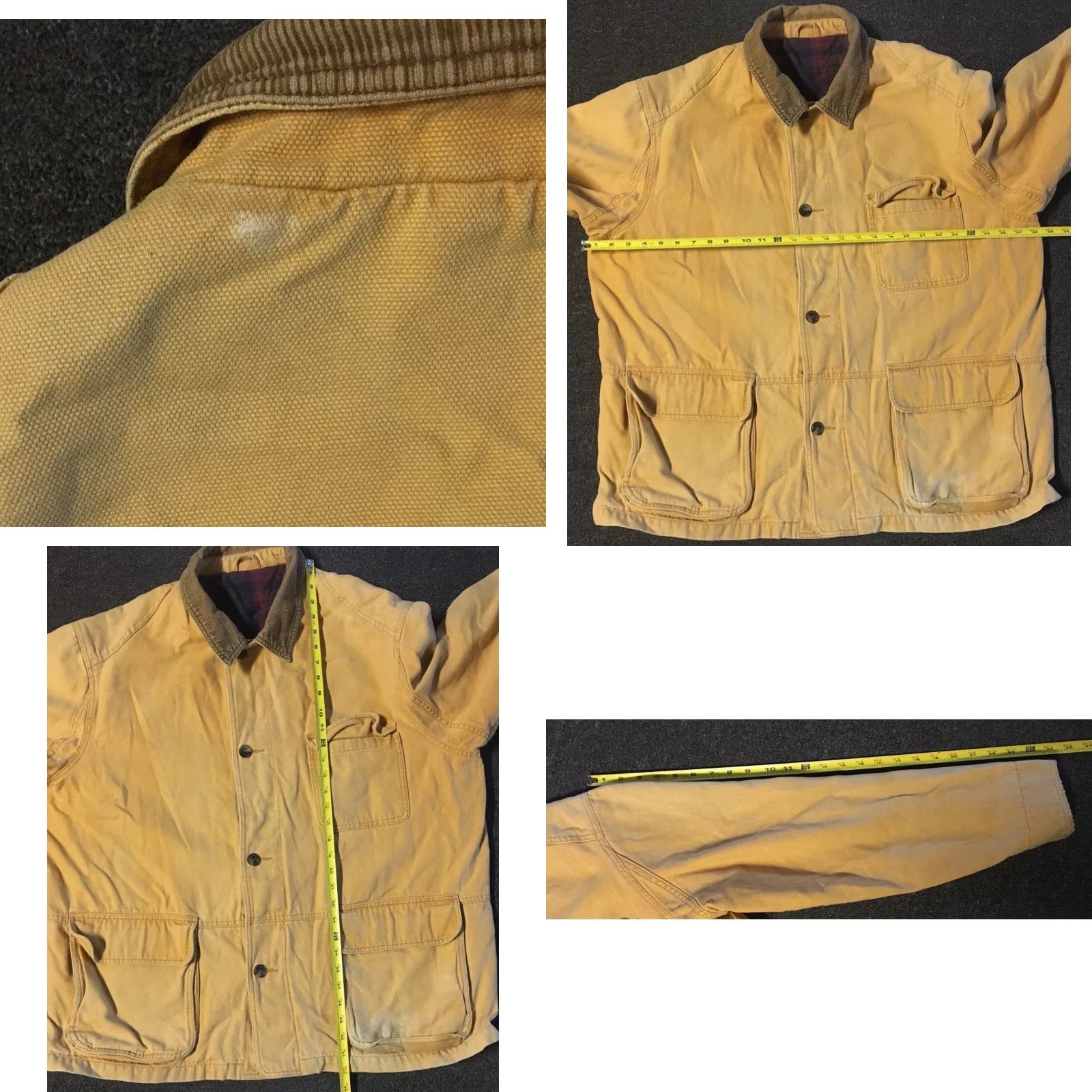 Eddie Bauer Vtg 90s Eddie Bauer Faded Flannel Lined Chore Jacket XXL Work Trucker Grunge 80s Size US XXL / EU 58 / 5 - 10 Thumbnail