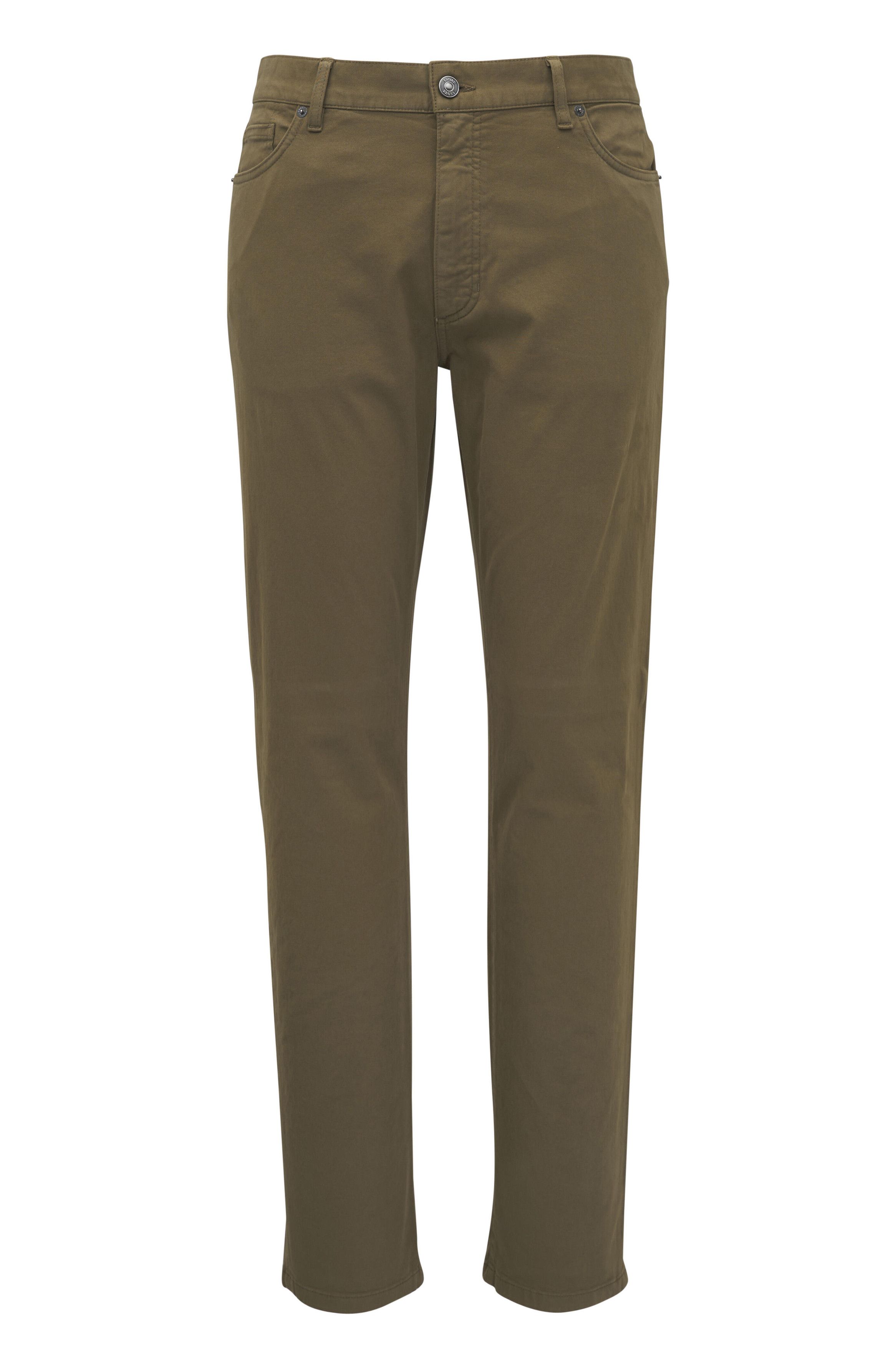 Z Zegna o1mtch0225 Gabardine Five Pocket Pant in Olive Size US 40 / EU 56 - 1 Thumbnail