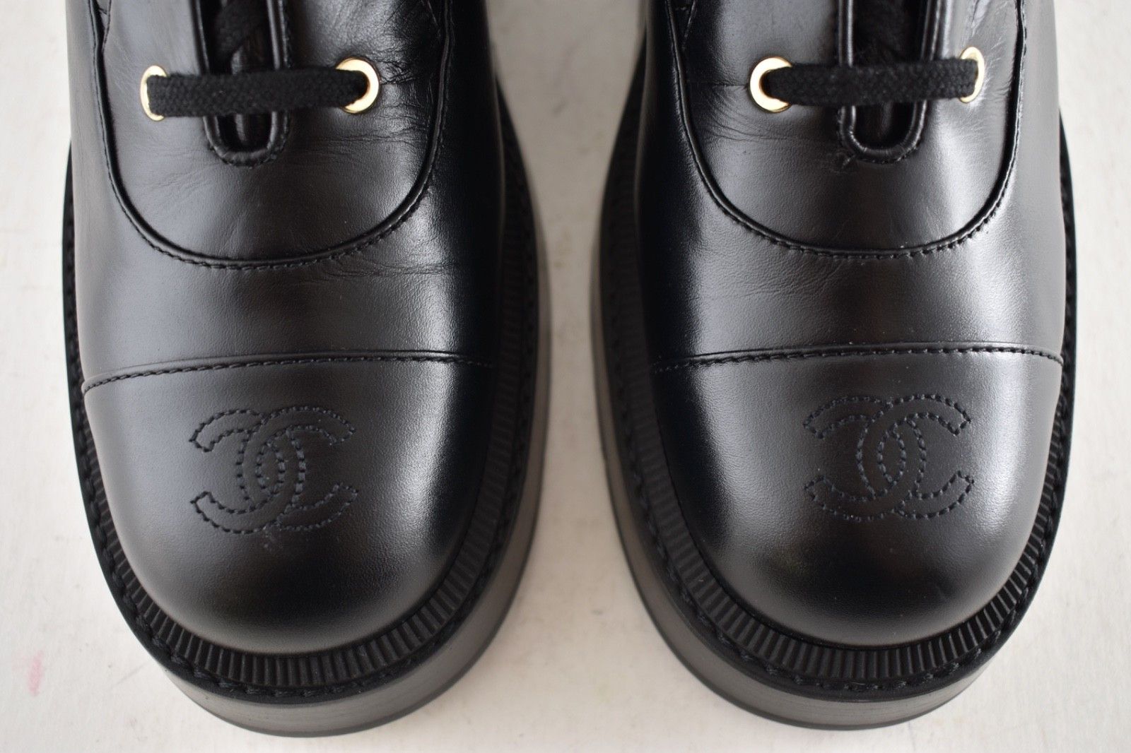 Chanel 24K Quilted Leather CC Combat Lace Military Tall Boot 38.5 Size US 8.5 / IT 38.5 - 9 Thumbnail