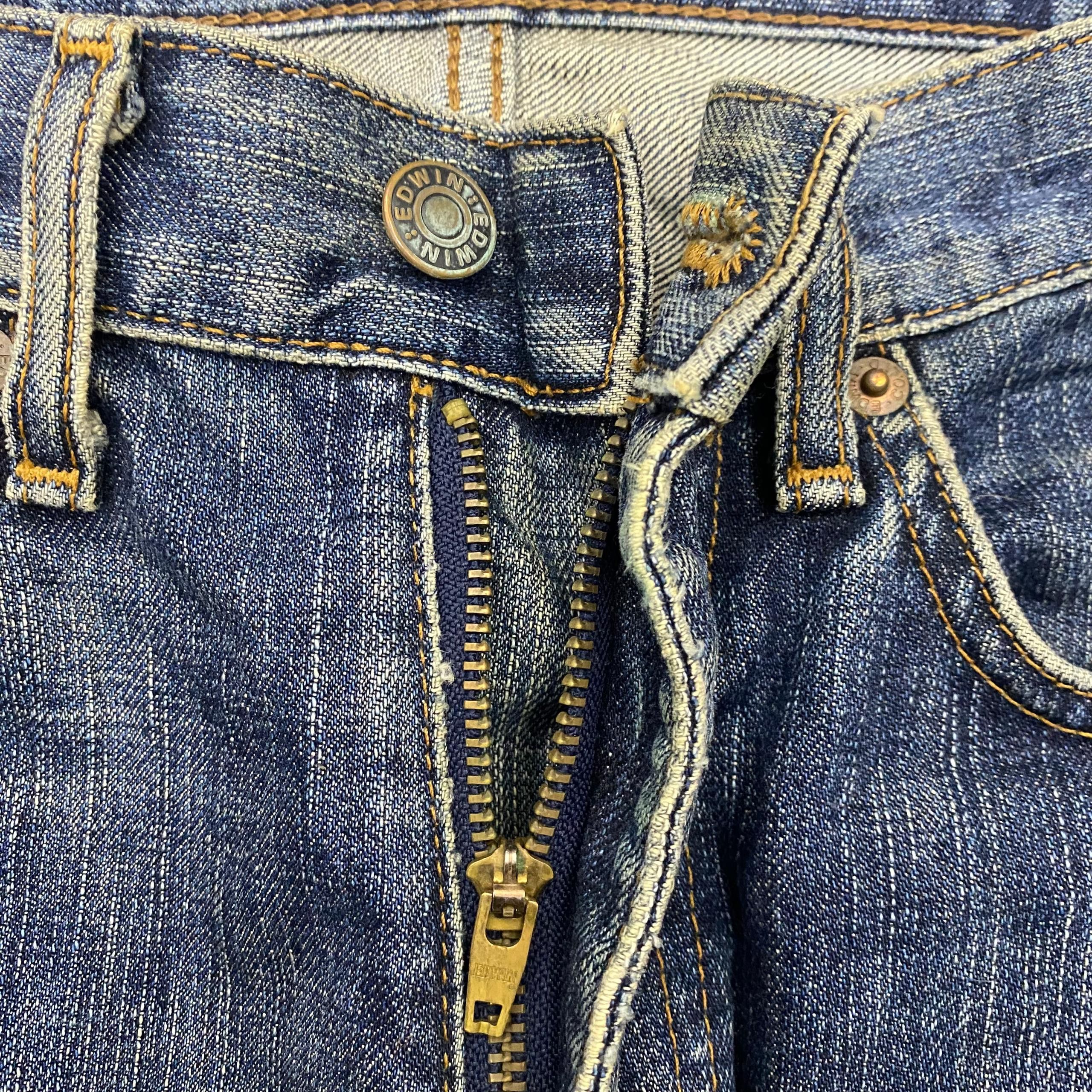 If Six Was Nine 💥Best Offer💥Vintage Edwin 503 Regular Distressed Denim Size US 29 - 11 Thumbnail