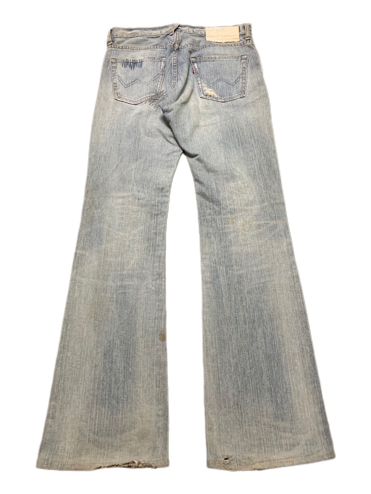 Edwin FLARE vintage edwin distressed denim patchwork sashiko Size US 29 - 2 Thumbnail