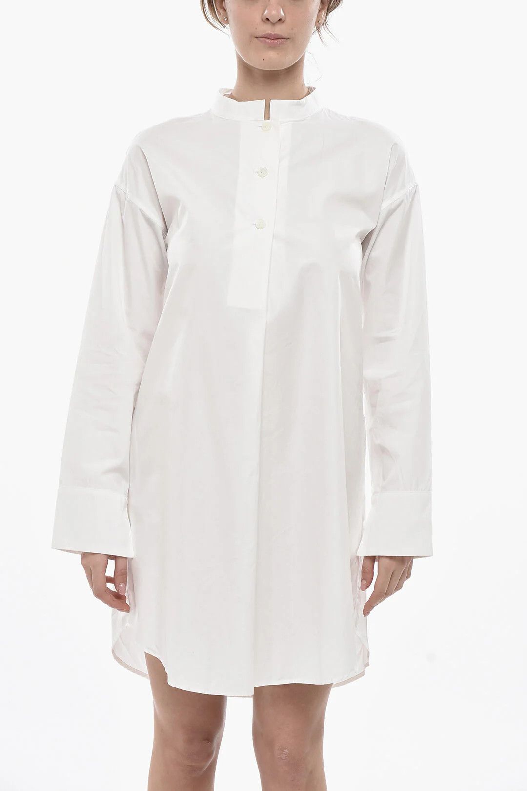 Givenchy og1mm0326 Poplin Shirtdress in White Size XS / US 0-2 / IT 36-38 - 4 Thumbnail