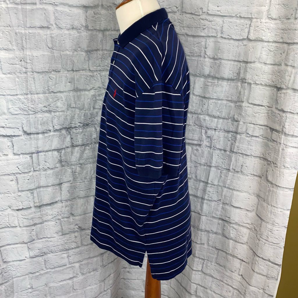 Ralph Lauren Polo by RL 100% cotton 2 button collar short sleeve stripe p Size US XXL / EU 58 / 5 - 5 Thumbnail