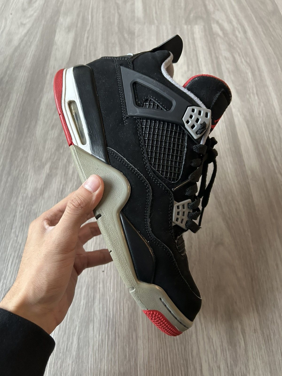 Jordan Brand Air Jordan Retro 4 Bred 2019 Size 10 Size US 10 / EU 43 - 7 Thumbnail