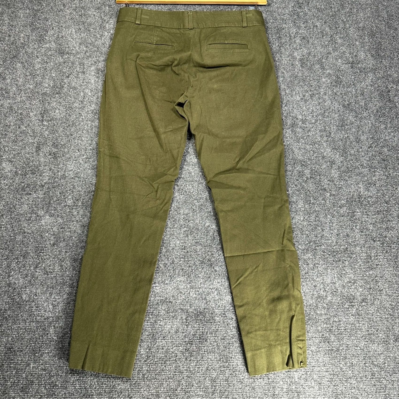 Banana Republic Banana Republic Sloan Pants Womens 2 Green Cotton Stretch Pockets Zip Fly Slim/Regular Fit Chino Casual, Business, Travel Womens Size 26" / US 2 / IT 38 - 6 Thumbnail