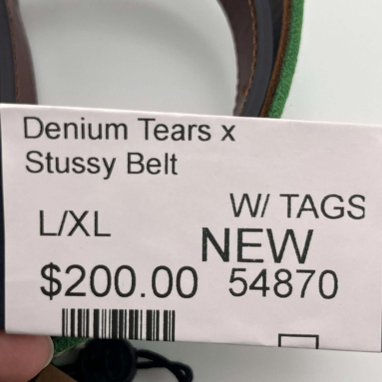 Stussy Denim Tears x Stussy Belt L/XL New with Tags 335003 Size ONE SIZE - 12 Thumbnail