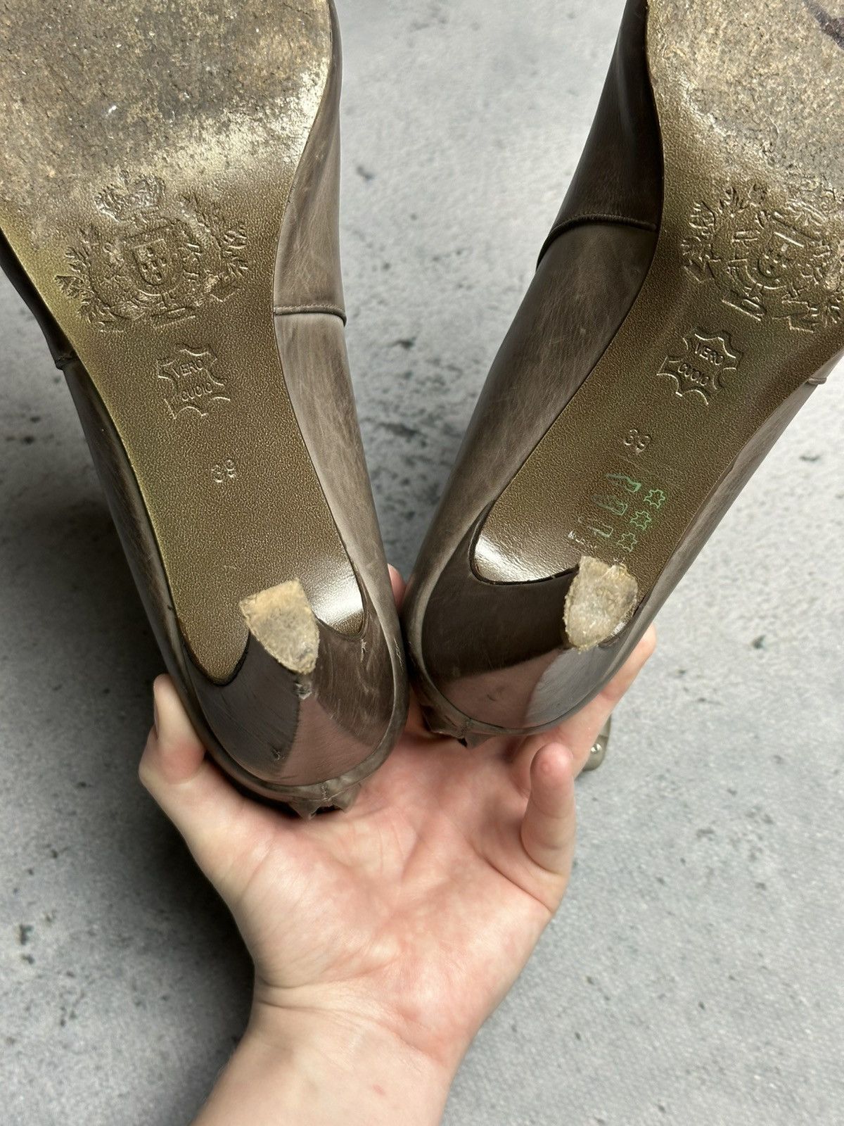 Vintage Luis Onofre Heels Leather Boots Rare Italian Item AvantGarde Size US 6.5 / IT 36.5 - 12 Thumbnail