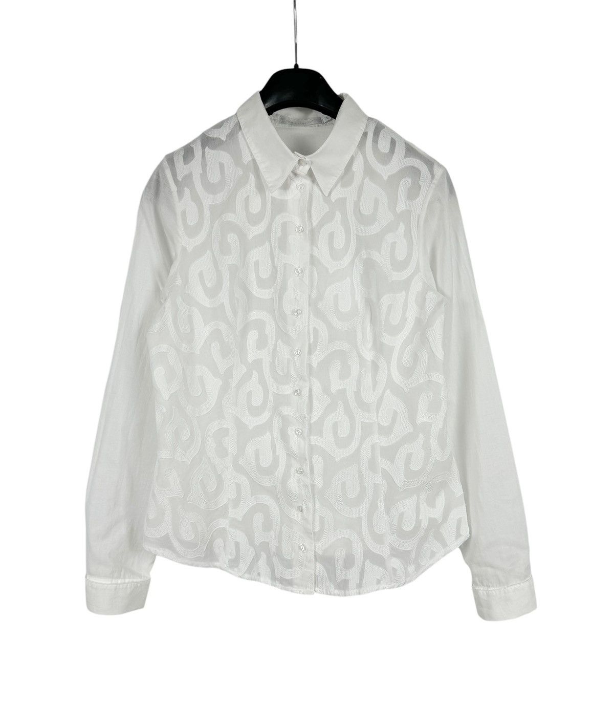 ANNE FONTAINE Anne Fontaine Embroidered Shirt Button Up size 42 Size M / US 6-8 / IT 42-44 - 10 Thumbnail