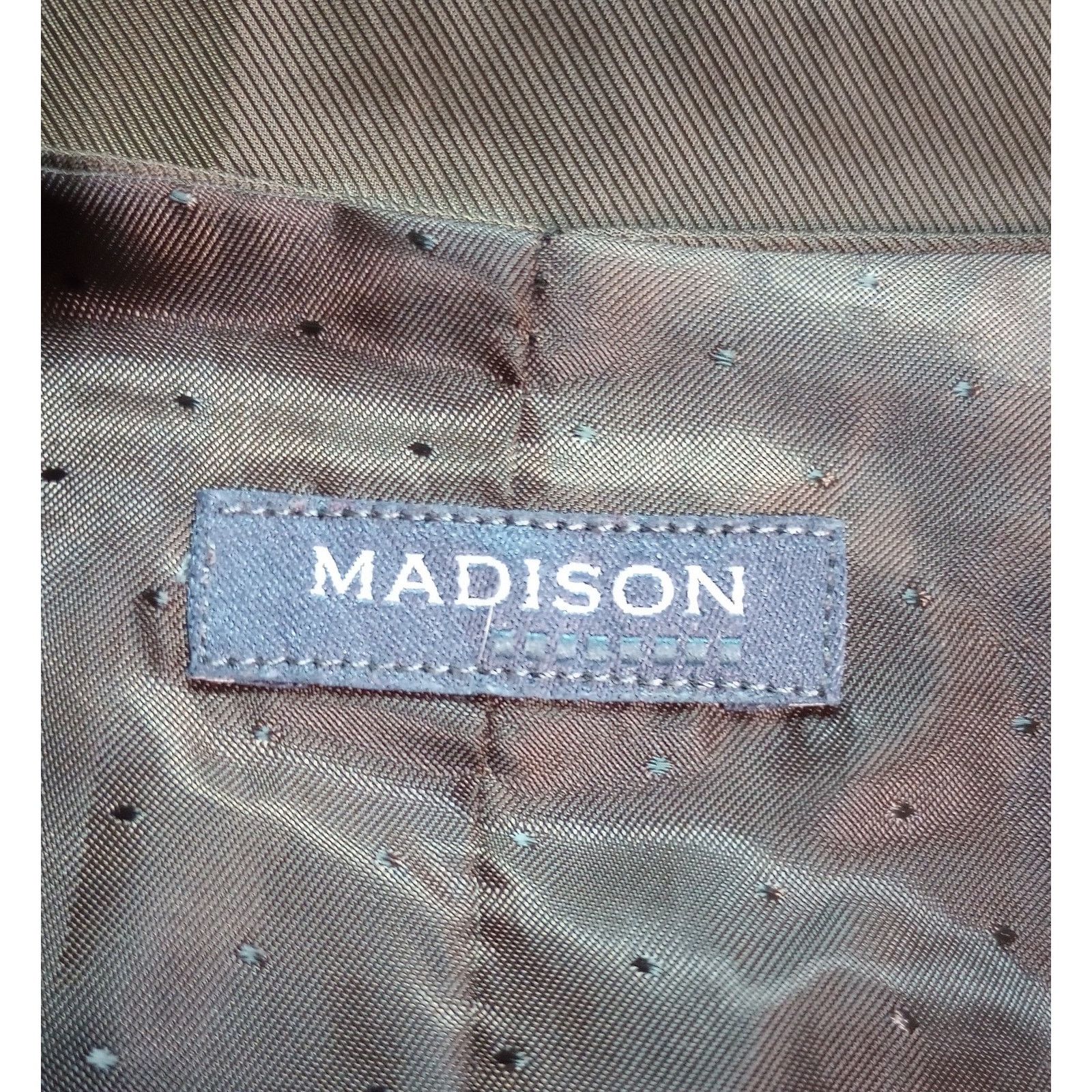 Madison Madison Vest Mens 2XL Brown Wool Blend Tailored Button Up Size 34S - 4 Thumbnail
