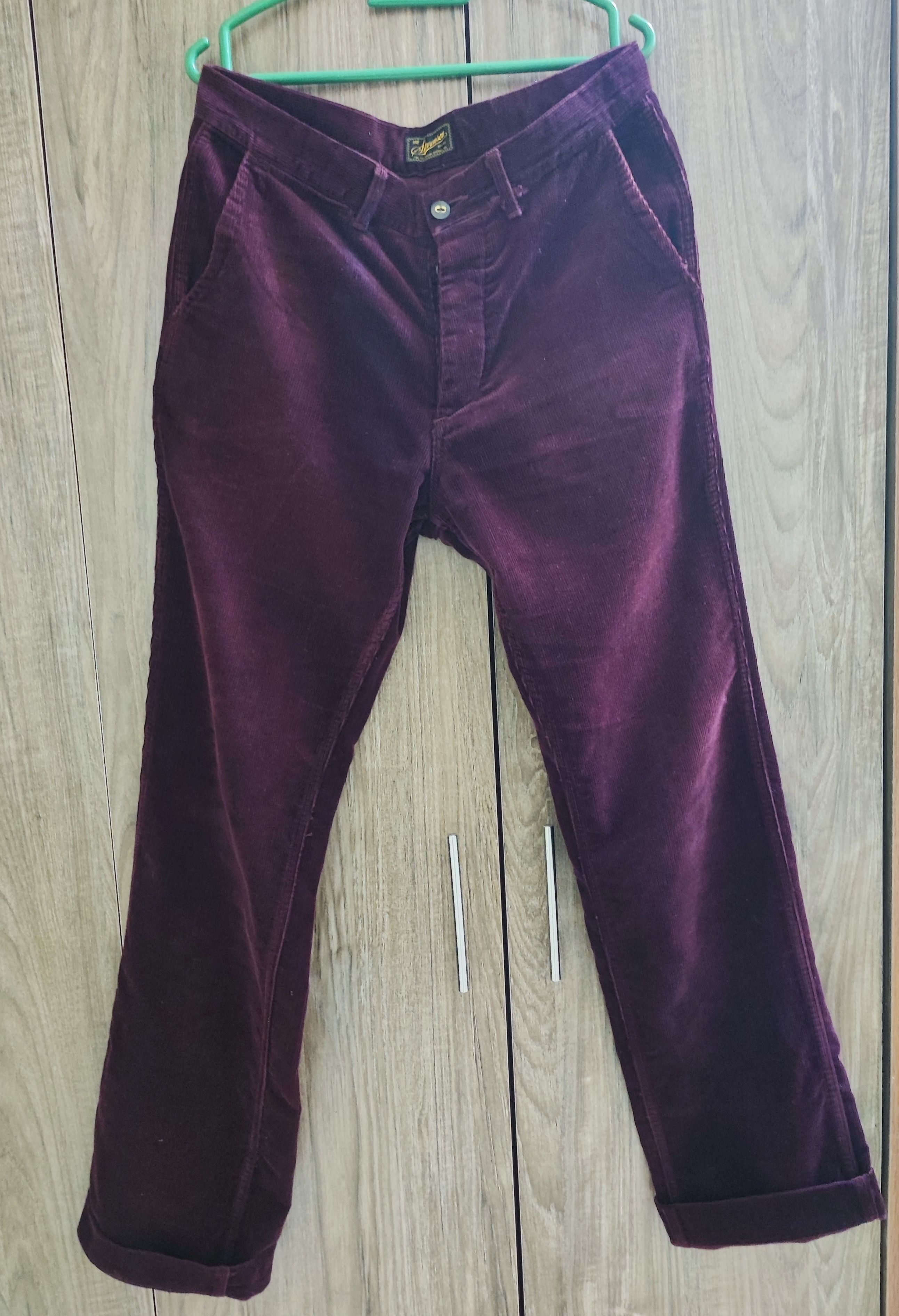 Stevenson Overall x Brisbane Moss Burgundy Corduroy Pants