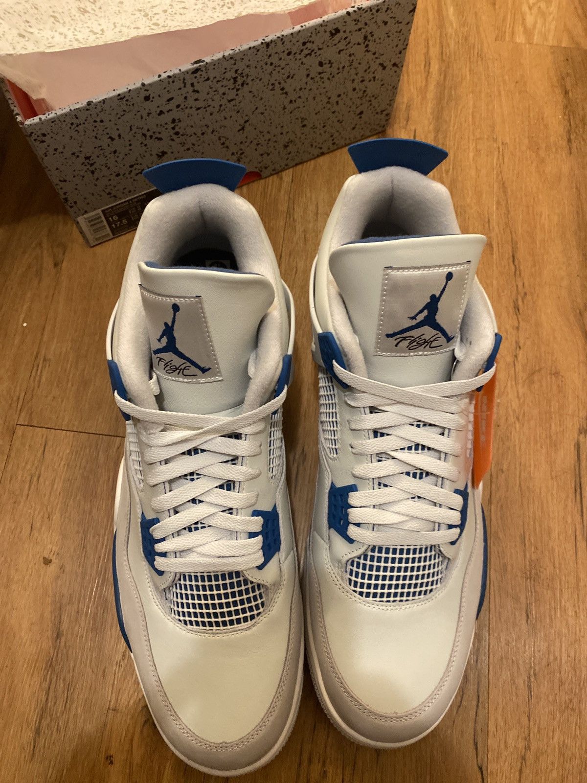 Jordan Brand × Nike Jordan 4 Military Blue Sz. 16US Brand New w/Box Size US 15 / EU 48 - 7 Thumbnail