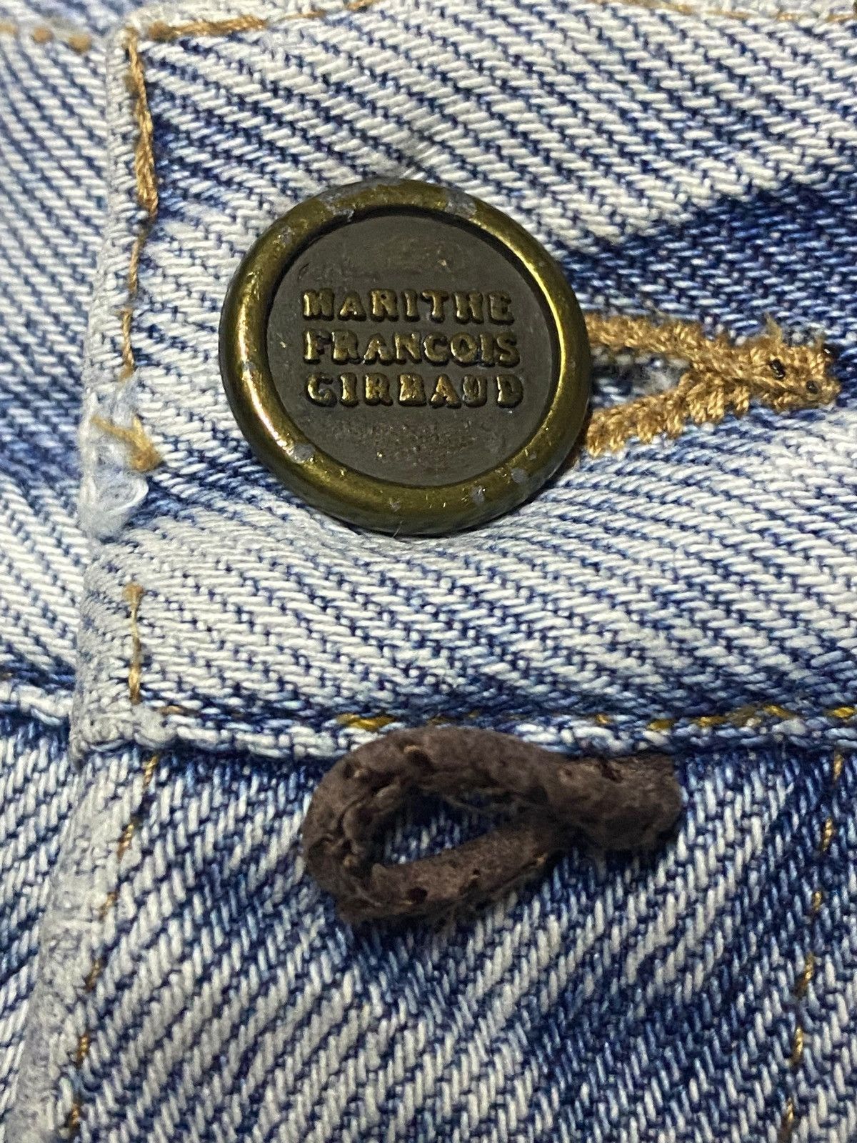 Marithe + Francois Girbaud Vintage amrithe francois Girboud Light Wash Tapered Leg Jean Size US 28 / EU 44 - 11 Thumbnail
