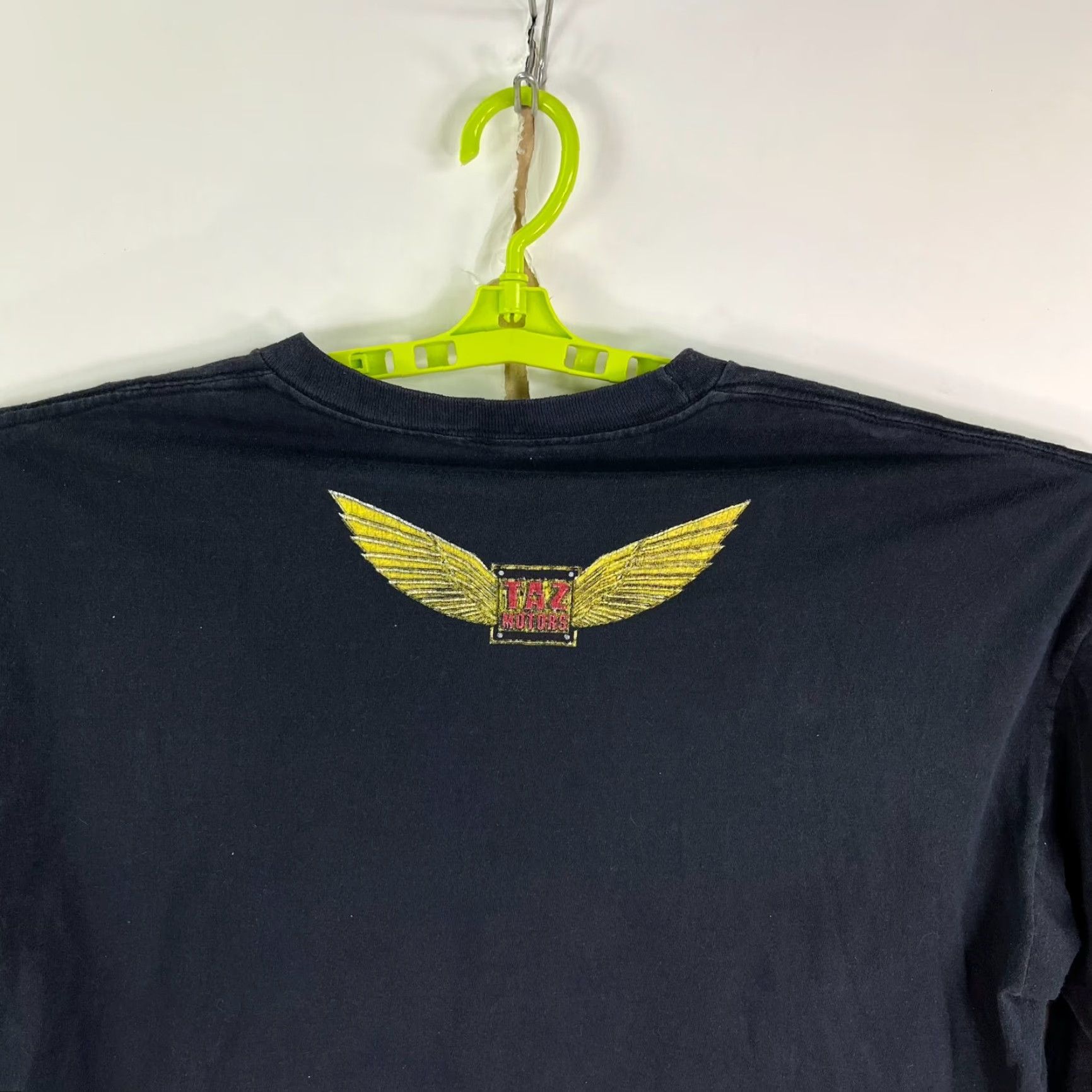 Vintage VINTAGE Looney Tunes Taz Motors Ride Free Long Sleeve T-Shirt Men 2XL Black Graphic 90s Motorcycle Biker Size US XXL / EU 58 / 5 - 6 Thumbnail