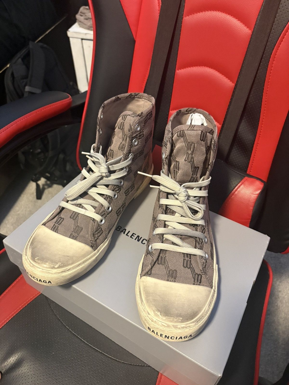 Balenciaga Balenciaga Paris High Top Monogram Size US 10 / EU 43 - 2 Thumbnail