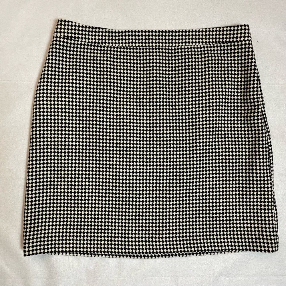 Talbots NWT New Talbots Diamond Print A-Line Wool Blend Skirt Size Size 38" / US 16 / IT 52 - 2 Thumbnail
