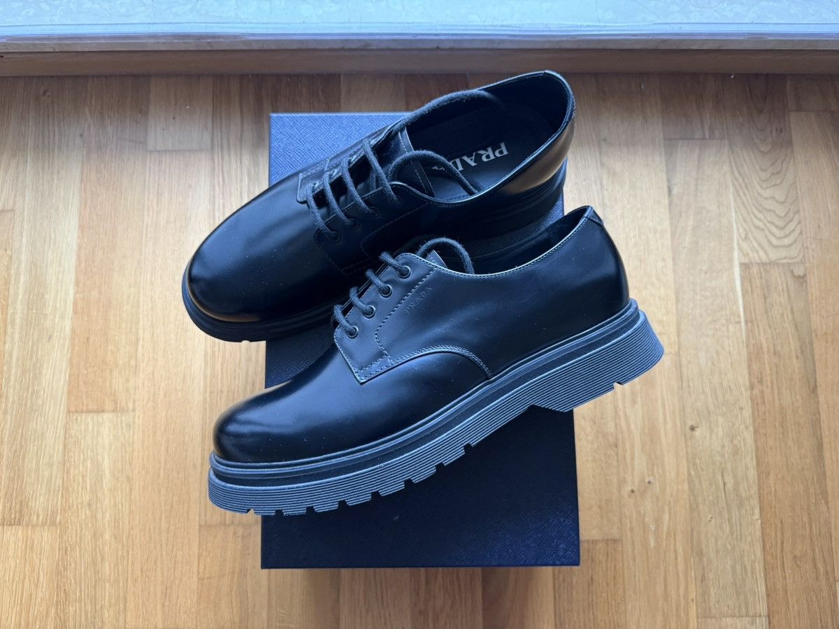 Prada Prada Spazzolato Derby AW19 Size US 11 / EU 44 - 1 Thumbnail