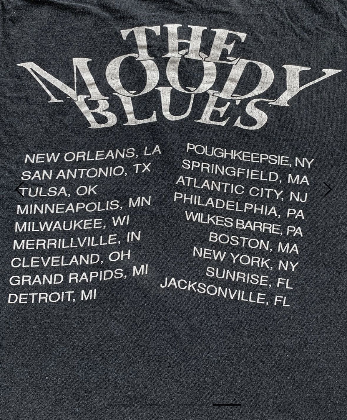 Band Tees Vintage SINGLE STITCHED "THE MOODY BLUES" TOUR TEE - 1991 Size US L / EU 52-54 / 3 - 13 Thumbnail