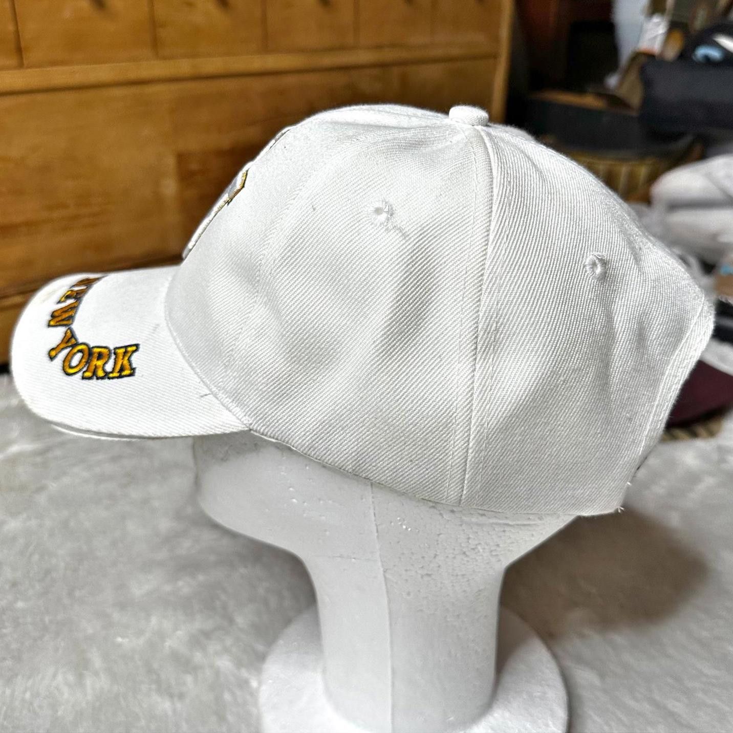 Designer New York Embroidered Cap White Unisex Adjustable Strap OS Size ONE SIZE - 4 Thumbnail