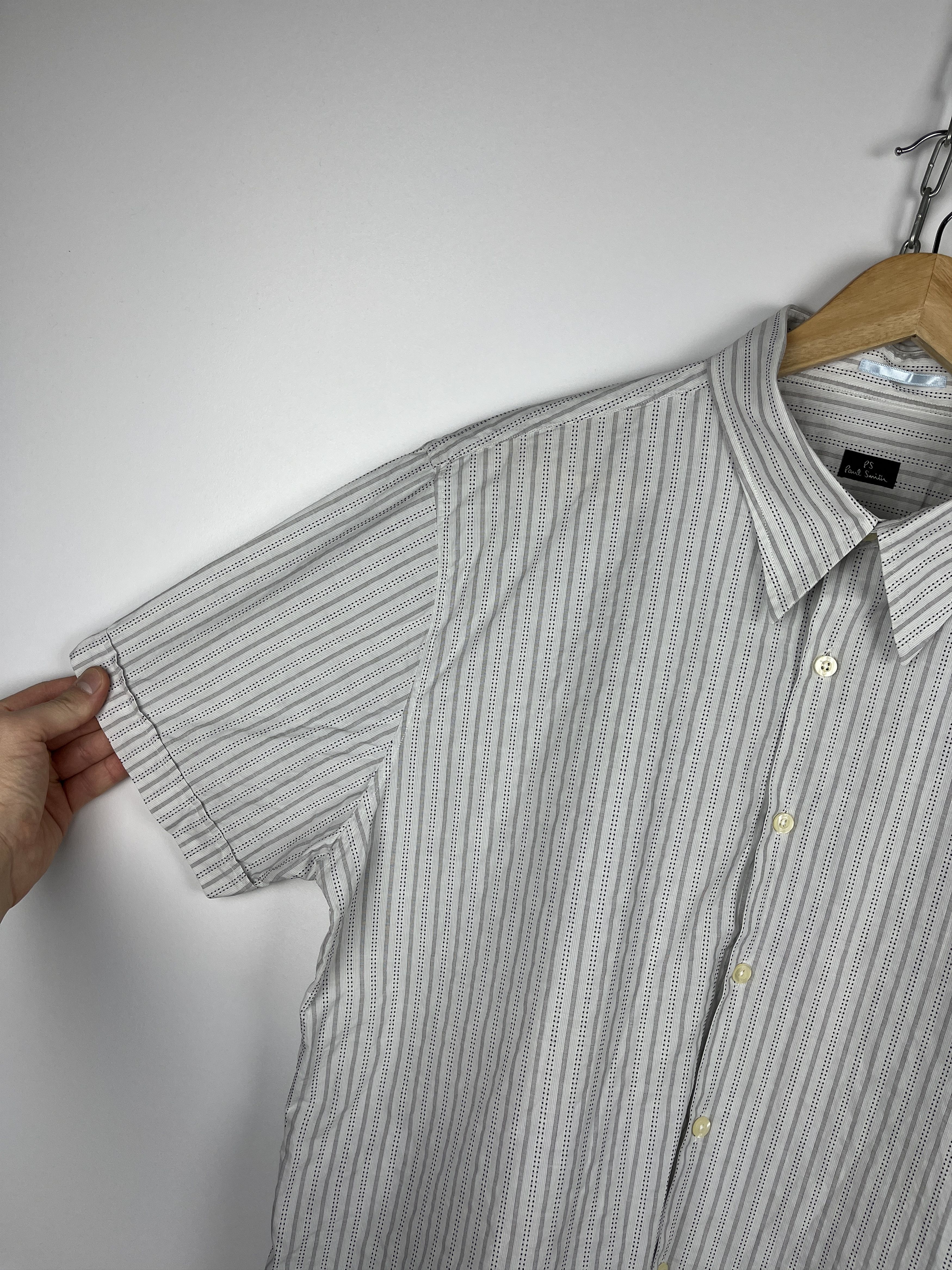 Paul Smith PS Paul Smith Striped Short Sleeve Shirt Size US XXL / EU 58 / 5 - 8 Thumbnail