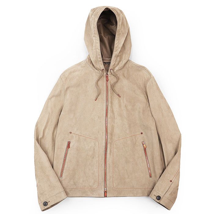Hermes Hermes Hermès 50 Reindeer Leather Jacket Leather Outerwear DUTY FREE for USA Size ONE SIZE - 1 Thumbnail