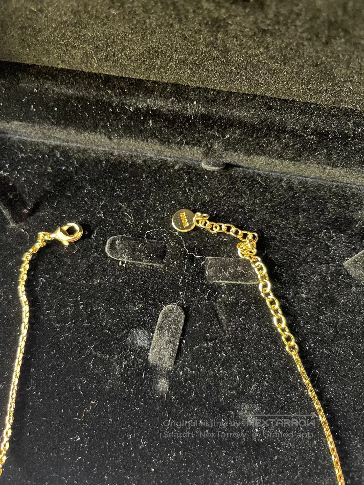 Dior DIOR Women's Necklace in Gold and Pearls. Size ONE SIZE - 2 Thumbnail