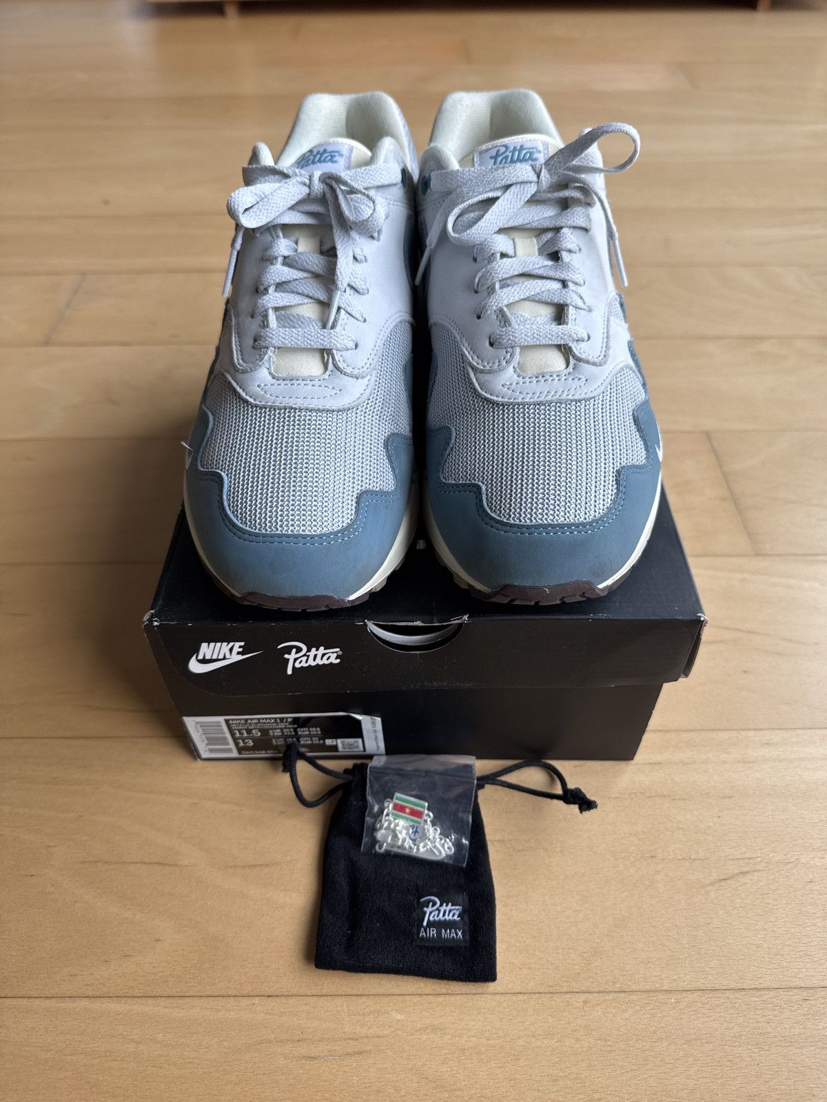 Nike Nike Air Max 1 x Patta Aqua Size 11.5 - 8.5/10 Size US 11.5 / EU 44-45 - 3 Thumbnail