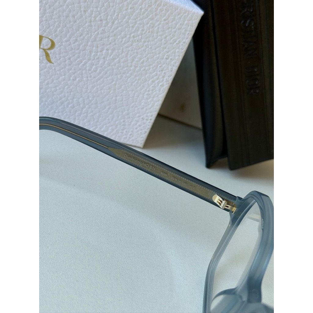 Dior NEW Dior DiorMidnightO S1I Square Eyeglasses Frames in Blue Size ONE SIZE - 7 Thumbnail