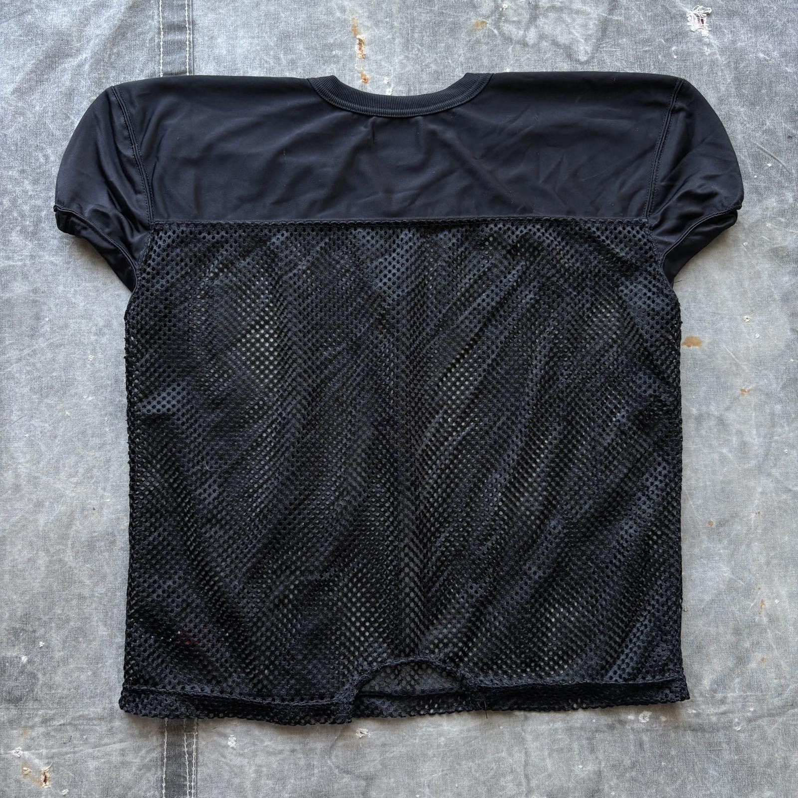 Schott Vintage Y2K Schutt Black Blank Grunge Mesh Football Jersey Size US M / EU 48-50 / 2 - 3 Thumbnail