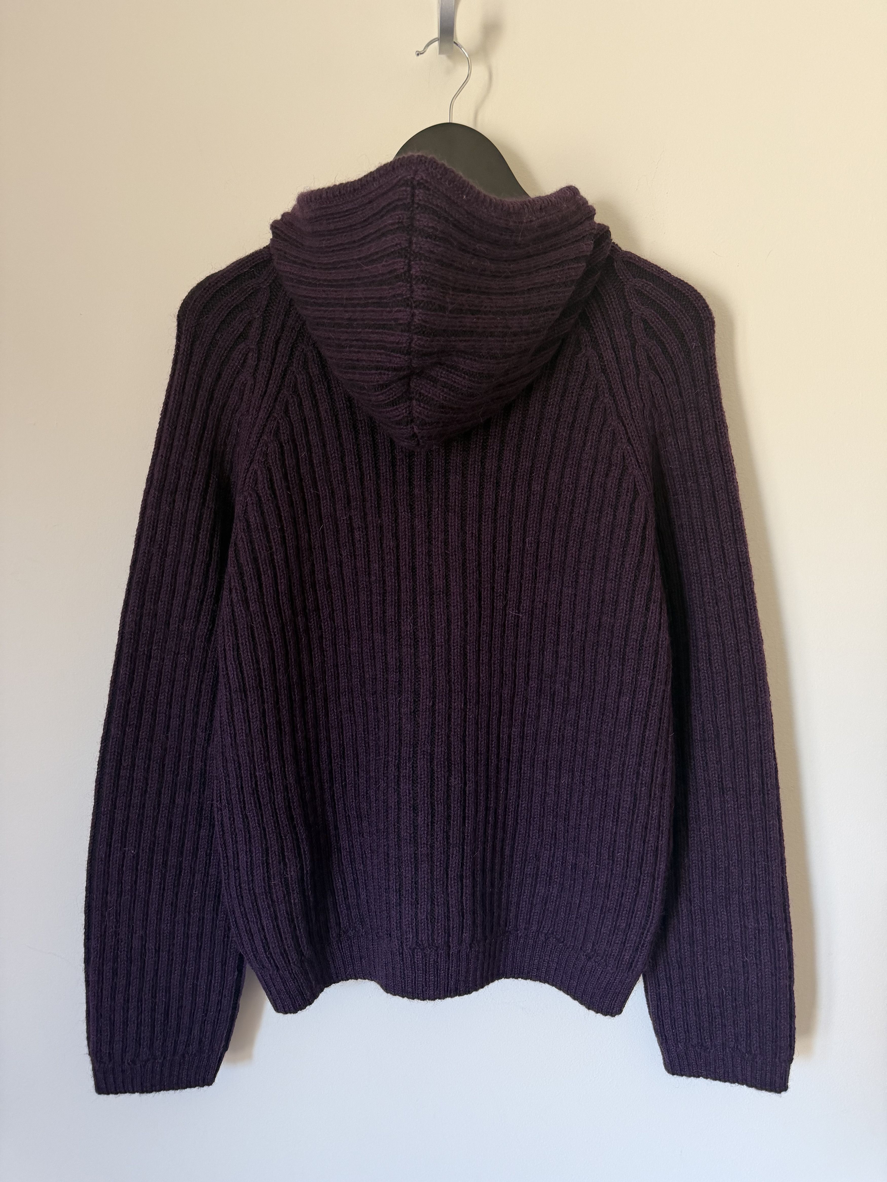 Our Legacy Our Legacy Level Hooded Sweater in Violet Stipe Isles Wool Size US S / EU 44-46 / 1 - 5 Thumbnail