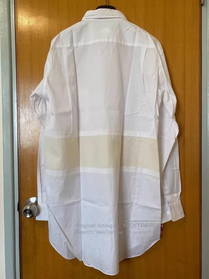 Comme des Garcons Comme Des Garcons White Patchwork Long Shirt Size M / US 6-8 / IT 42-44 - 3 Thumbnail