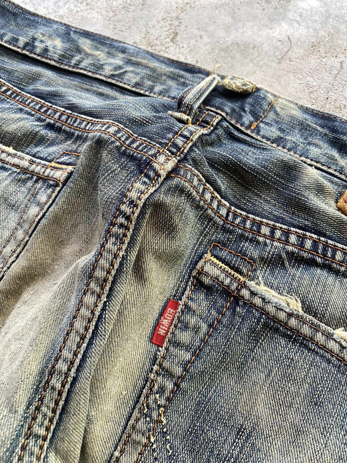 Edwin × If Six Was Nine Vintage Edwin Distressed Jeans Size US 34 / EU 50 - 12 Thumbnail